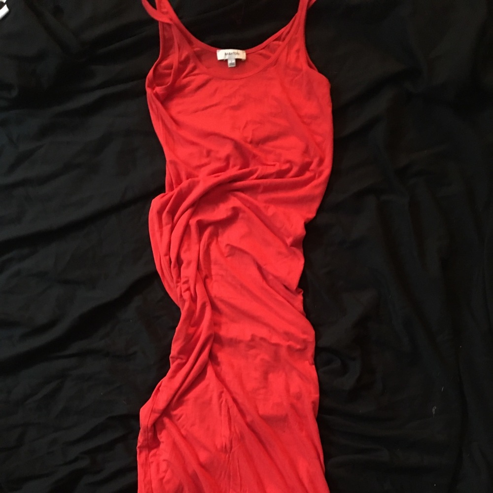 Soft midi red dress new